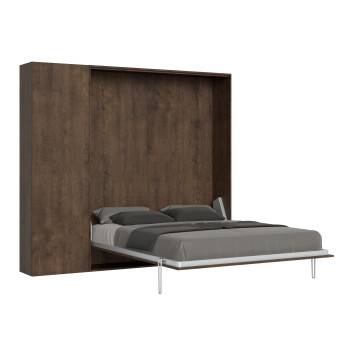 Mod. Kentaro Matrimoniale 160 - Cama doble abatible Kentaro 160 con columna de fresno blanco