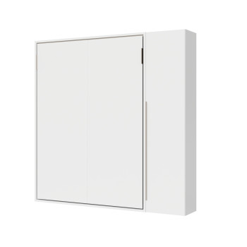 Mod. Versia French 140 con armario de 1 puerta izquierda-derecha - Cama doble abatible francesa 140 Versia con armario de 1 puerta derecha arcilla