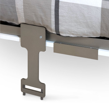 Mod. Versia French 140 con armario de 1 puerta izquierda-derecha - Cama doble abatible francesa 140 Versia con armario de 1 puerta izquierda arcilla