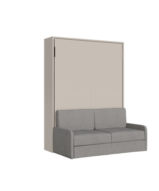 Mod. Versia French 140 con sofá - Cama doble abatible francesa 140 Versia con sofá de arcilla