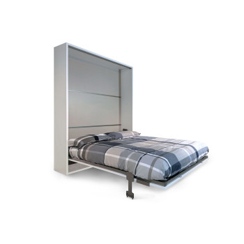 Mod. Versia cama doble 160 con armario de 1 puerta izquierda-derecha - Cama doble abatible Versia 160 con armario de 1 puerta derecha arcilla