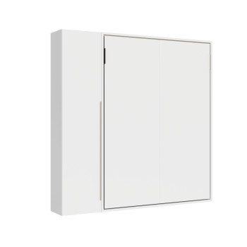 Mod. Versia cama doble 160 con armario de 1 puerta izquierda-derecha - Cama doble abatible Versia 160 con armario de 1 puerta izquierda arcilla