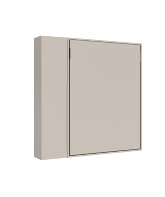 Mod. Versia cama doble 160 con armario de 1 puerta izquierda-derecha - Cama doble abatible Versia 160 con armario de 1 puerta izquierda arcilla