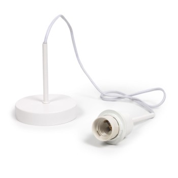 Lámpara de techo Fulvia con estructura de metal y acabado en color negro.