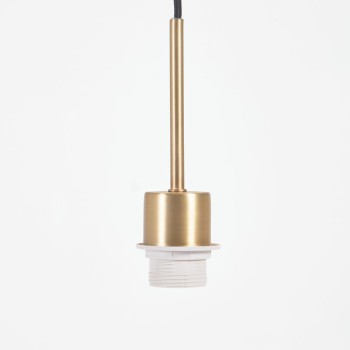 Lámpara de techo Fulvia con estructura de metal y acabado en color negro.