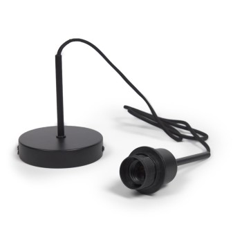 Lámpara de techo Fulvia con estructura de metal y acabado en color negro.