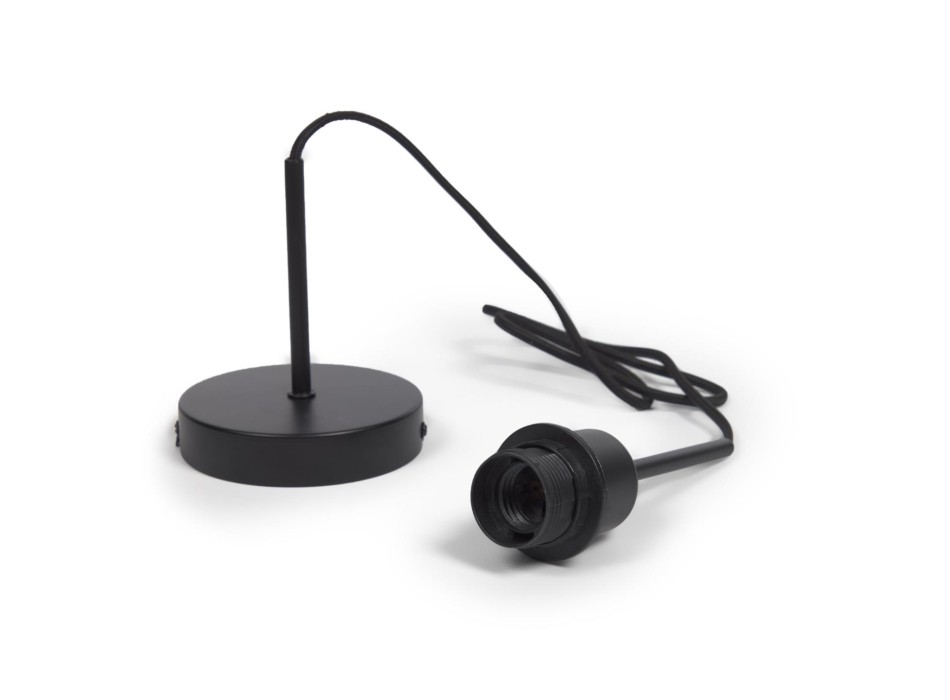 Lámpara de techo Fulvia con estructura de metal y acabado en color negro.