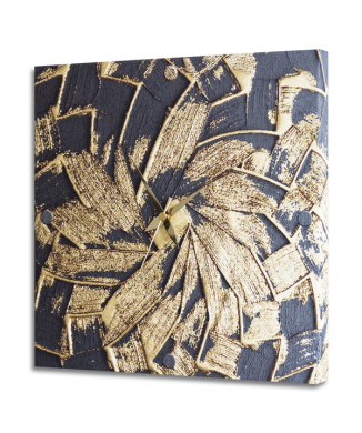 Reloj NEGRO Y ORO G6616 PINTDECOR