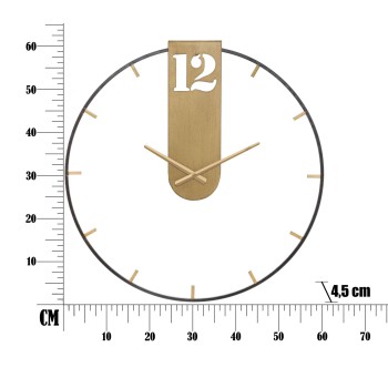 RELOJ DE PARED DORADO