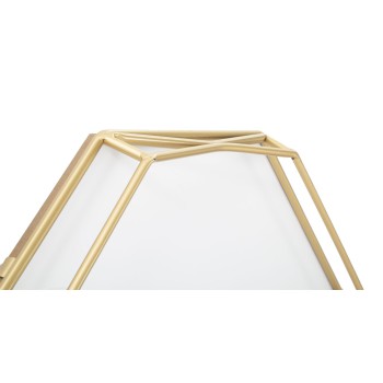 RELOJ DE PARED OCTAGONAL DORADO