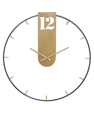 RELOJ DE PARED DORADO