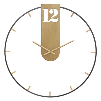 RELOJ DE PARED DORADO