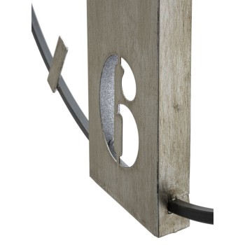 RELOJ DE PARED PLATEADO