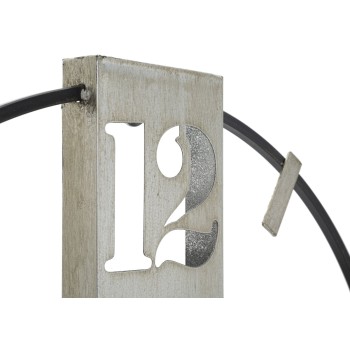 RELOJ DE PARED PLATEADO