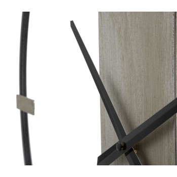 RELOJ DE PARED PLATEADO