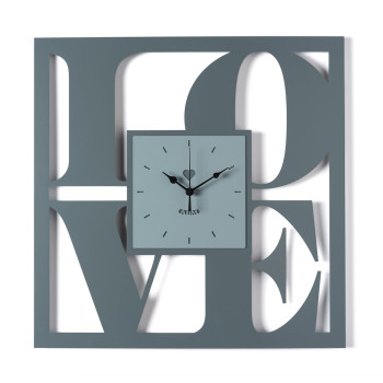 Reloj de pared de diseño LOVE Arts and Crafts