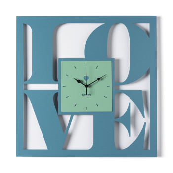 Reloj de pared de diseño LOVE Arts and Crafts