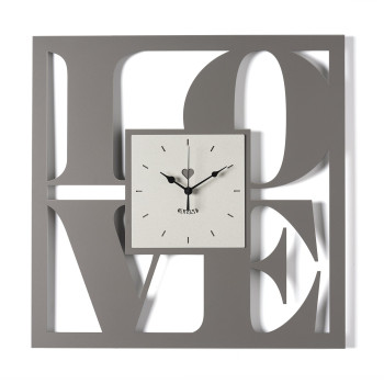 Reloj de pared de diseño LOVE Arts and Crafts
