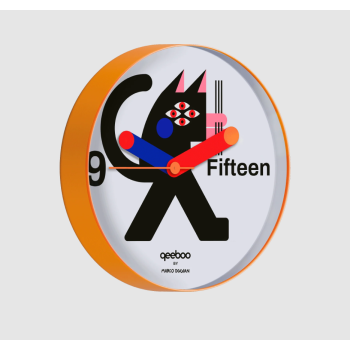 Reloj de pared QEEBOO Gato Negro