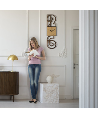 Reloj de pared minimalista NEVILLE 5123 Arts & Crafts