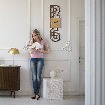 Reloj de pared minimalista NEVILLE 5123 Arts & Crafts