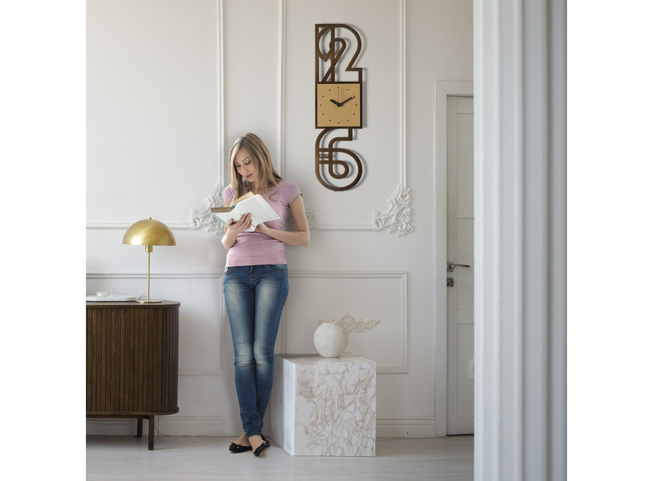 Reloj de pared minimalista NEVILLE 5123 Arts & Crafts