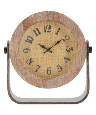 RELOJ DE MESA REDONDA