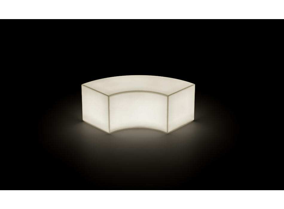 Banco modular TWIST, versión luminosa de Plust