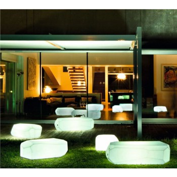 BANCO PEQUEÑO METEOR CON LUZ SERRALUNGA