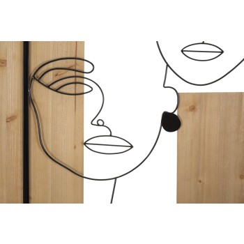 REVESTIMIENTOS DE PARED HIERRO Y MADERA