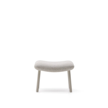 Reposapiés Inari pintado beige y acero beige 60 x 50 cm FSC Mix Crédito