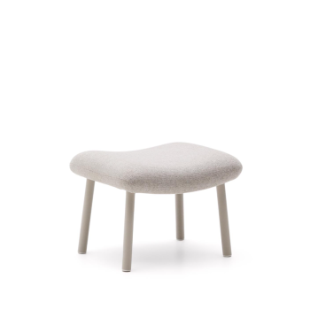 Reposapiés Inari pintado beige y acero beige 60 x 50 cm FSC Mix Crédito