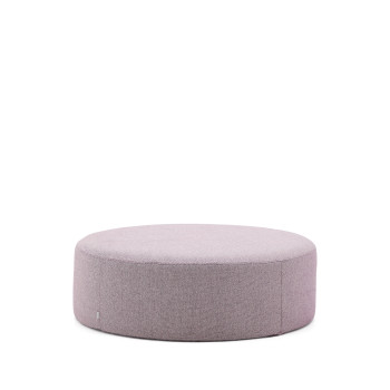 Reposapiés Kaeli con funda extraíble, morado, Ø120 cm