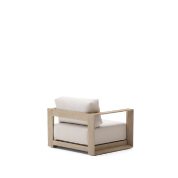 Sillón Amber en madera maciza de acacia con acabado ligero FSC 100%