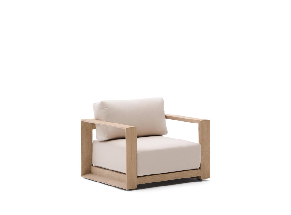 Sillón Amber en madera maciza de acacia con acabado ligero FSC 100%