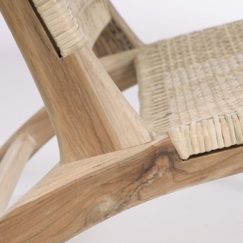 Sillón Beida en madera maciza de teca