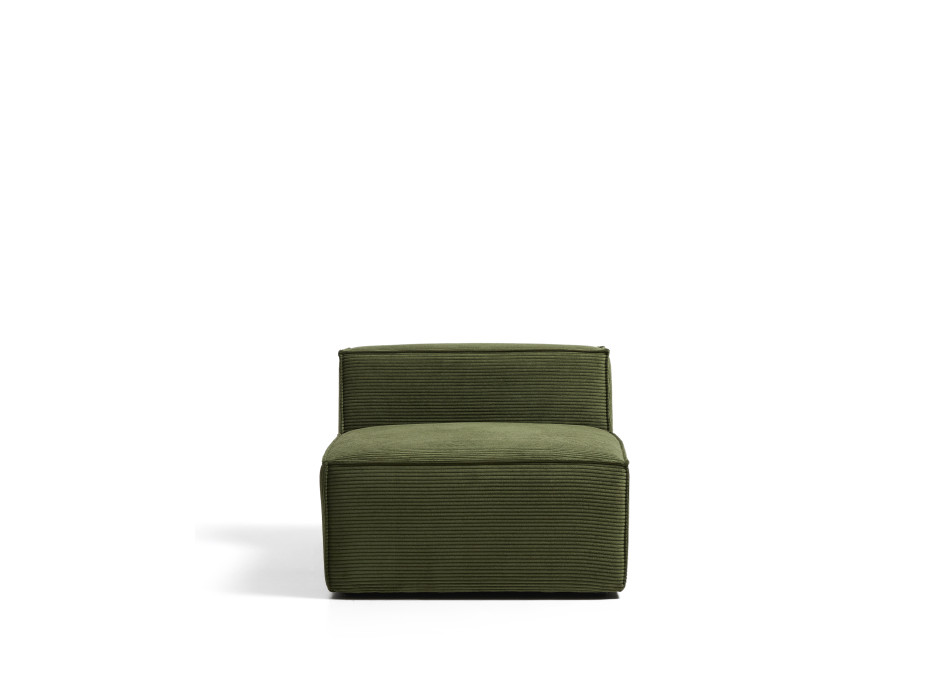 Sillón Blok de pana verde gruesa, 90 cm, FSC Mix Credit.