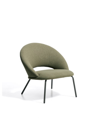 Sillón de chenilla Bonali