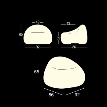 SILLÓN LIGERO SILLÓN DE GOMA CON KIT DE ILUMINACIÓN PLUST