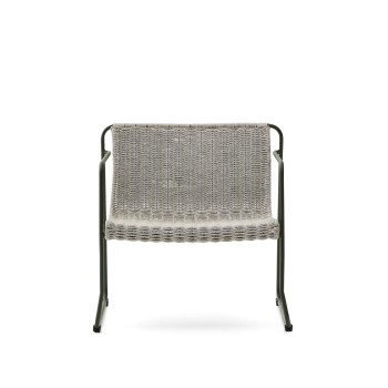 Sillón apilable Maurina en acero galvanizado