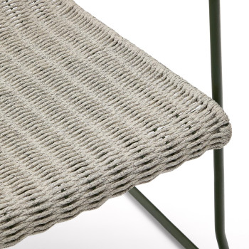 Sillón apilable Maurina en acero galvanizado