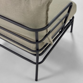 Sillón Mareluz en acero negro