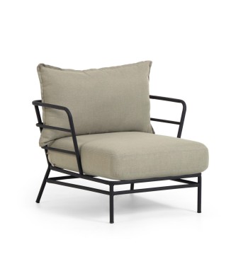 Sillón Mareluz en acero negro