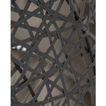 Silla colgante Florina en gris oscuro