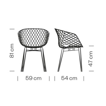 Sillón con patas de madera UNI-KA 599 ET AL