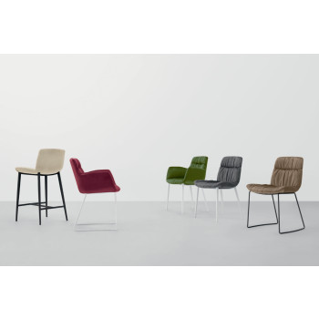 Silla trineo de tela NEST - NITESCO