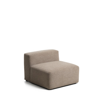 Puf Blok de chenilla marrón de 90 cm con certificación FSC Mix.
