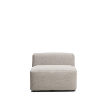 Puf Blok de chenilla marrón de 90 cm con certificación FSC Mix.