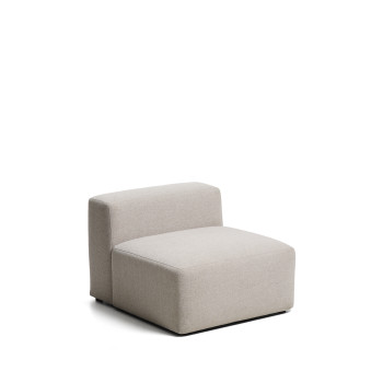 Puf Blok de chenilla marrón de 90 cm con certificación FSC Mix.
