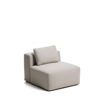 Puf Blok de chenilla marrón de 90 cm con certificación FSC Mix.